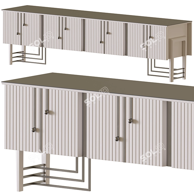 Elegant Vizyon TV Unit 3D model image 1