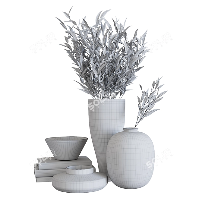 Modern Decorative Set SK3 3D model image 4