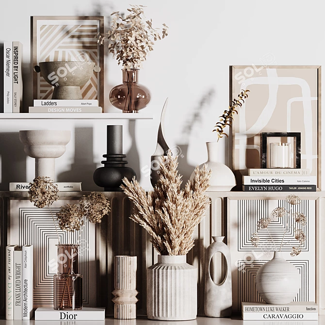 Vintage Decorative Set40: 3D Models 3D model image 1