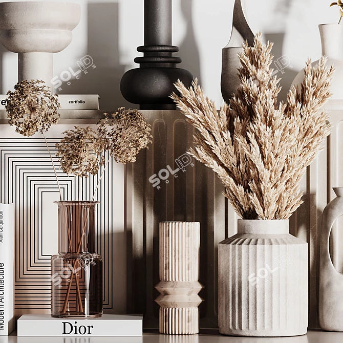 Vintage Decorative Set40: 3D Models 3D model image 2