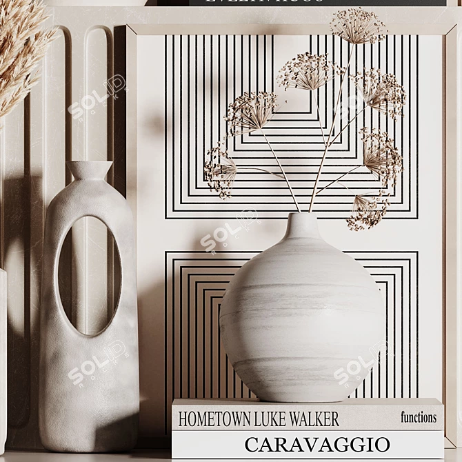 Vintage Decorative Set40: 3D Models 3D model image 5