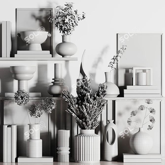 Vintage Decorative Set40: 3D Models 3D model image 6