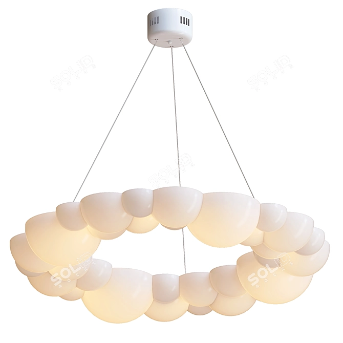 Modern Oddly Designed Chandelier 3D model image 1