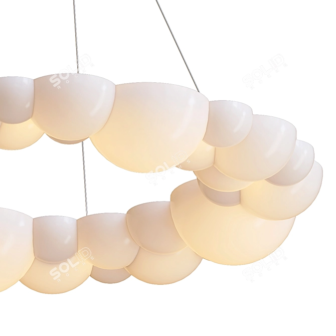 Modern Oddly Designed Chandelier 3D model image 2