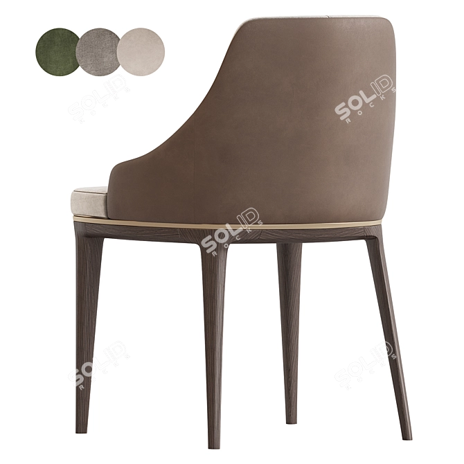 Stylish Alaton Armchair by ASTER 3D model image 5