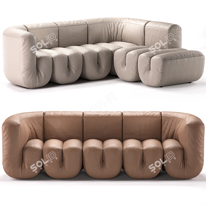 Luxurious de Sede DS-707 Sofa 3D model image 1