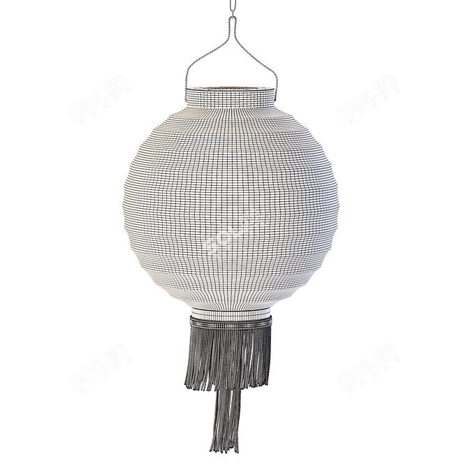 Chinese Lantern 3D Model 3D model image 2