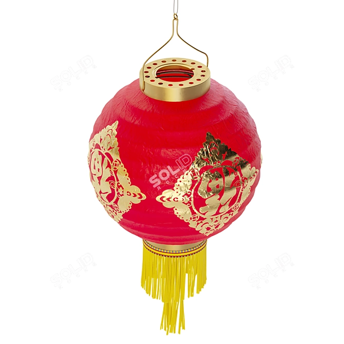 Chinese Lantern 3D Model 3D model image 3