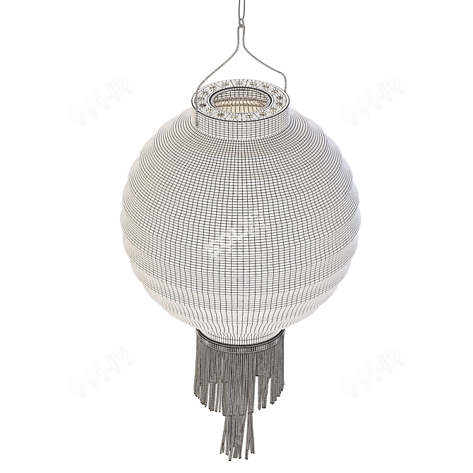 Chinese Lantern 3D Model 3D model image 4