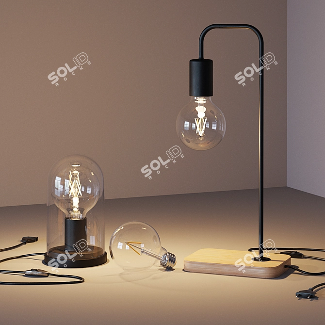 IKEA Desktop Lamp Trio 3D 3D model image 5