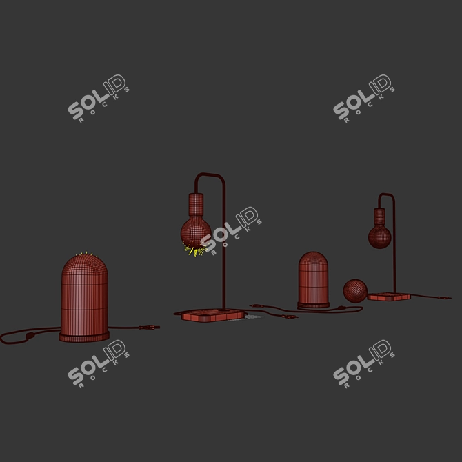 IKEA Desktop Lamp Trio 3D 3D model image 6