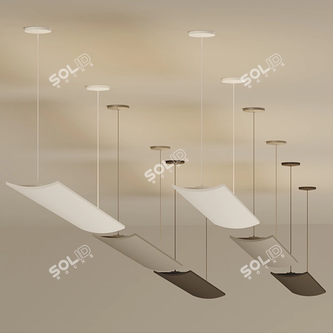  Minimalist Pendant Light Set 3D model image 4