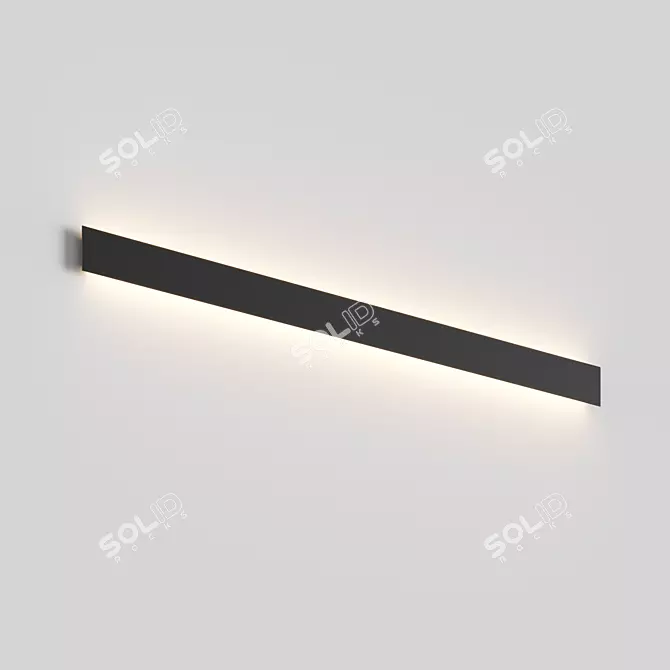 Modern Aluminum Wall Sconce 3D model image 3