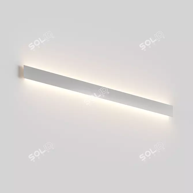 Modern Aluminum Wall Sconce 3D model image 4