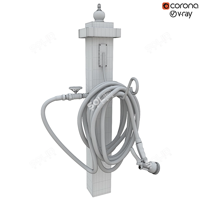 Watering Hose Spray Set 3D model image 2