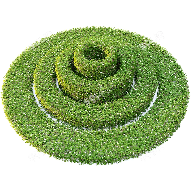 Versatile Topiary Scatter Bushes 3D model image 6