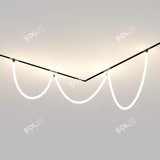 HOKASU OneLine Flex Neon Light 3D model image 3