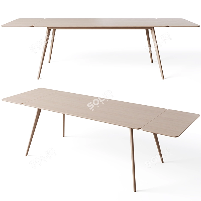 YUMI Modern Dining Tables Set 3D model image 3