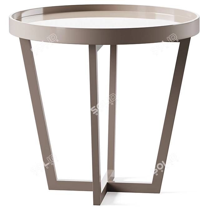 Urban Chic Side Table Pair 3D model image 4