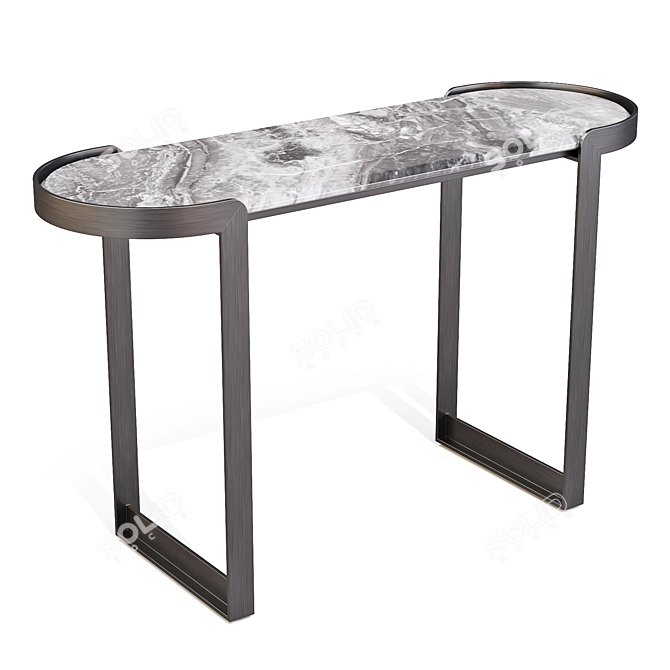 Fabio Console Table: Art Deco-Inspired 3D model image 2