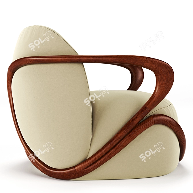 Hug Giorgetti Armchair 2017 Collection 3D model image 4