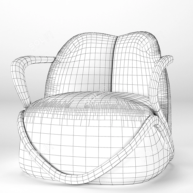 Hug Giorgetti Armchair 2017 Collection 3D model image 5