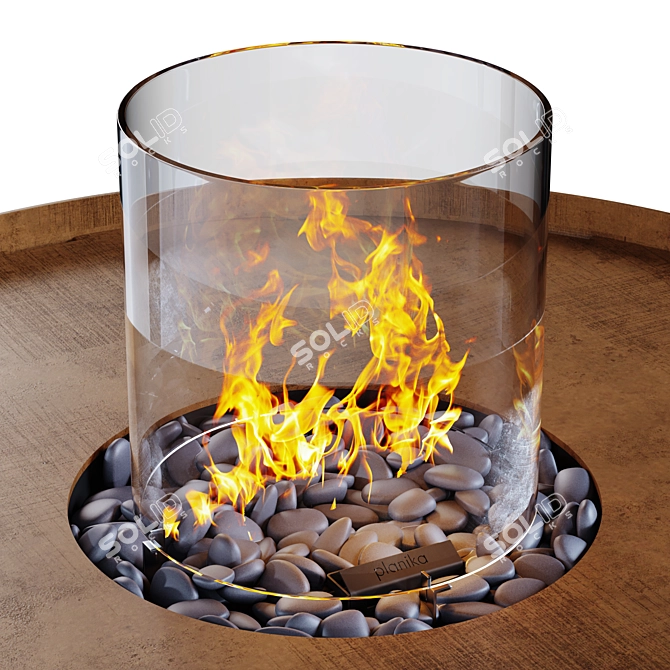 Automatic Outdoor Gas Fire Pit 3D model image 3