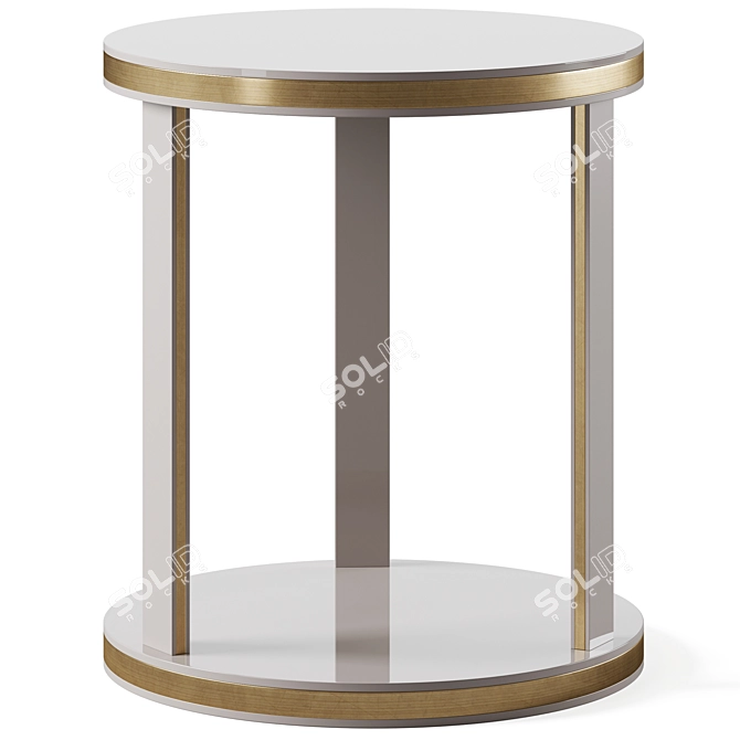 Elegant Frato Side Tables Duo 3D model image 4