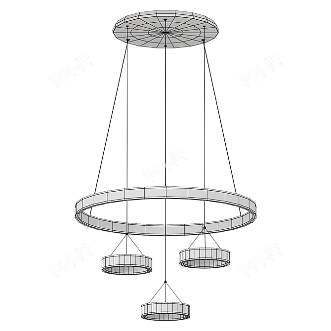 Sophisticated wofi Lena Pendant Light 3D model image 2