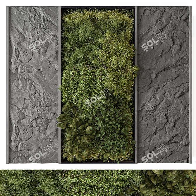 Greenery Wall Art Deco 60 3D model image 1