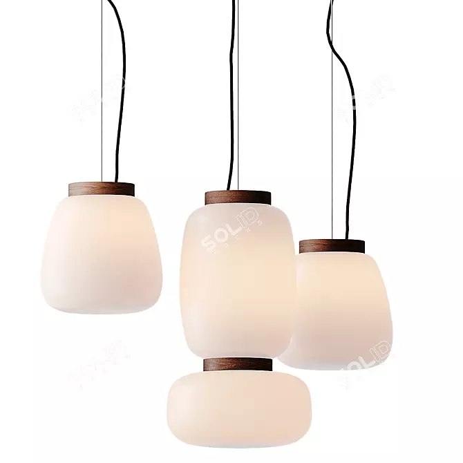 MISKO S Pendant Light, H 51 cm, B.lux 3D model image 1
