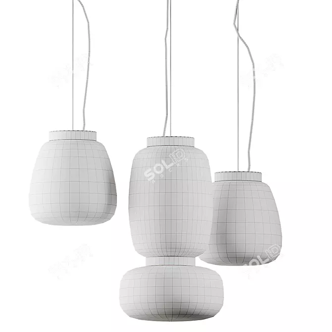 MISKO S Pendant Light, H 51 cm, B.lux 3D model image 3