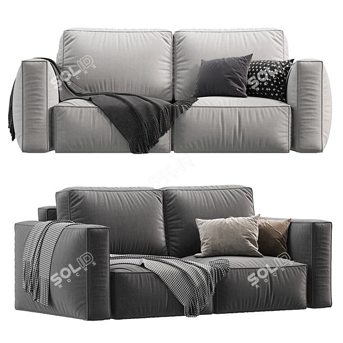 Abi Happy Grafit Loft Sofa 3D model image 1