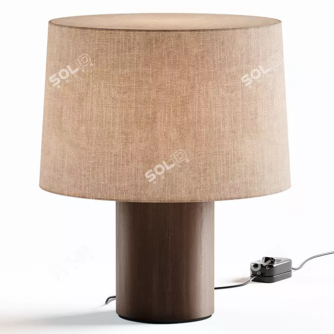 Sleek Eclipse Table Lamp Design 3D model image 4