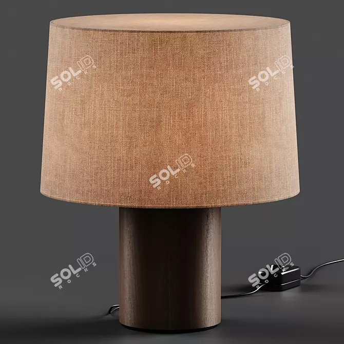 Sleek Eclipse Table Lamp Design 3D model image 5