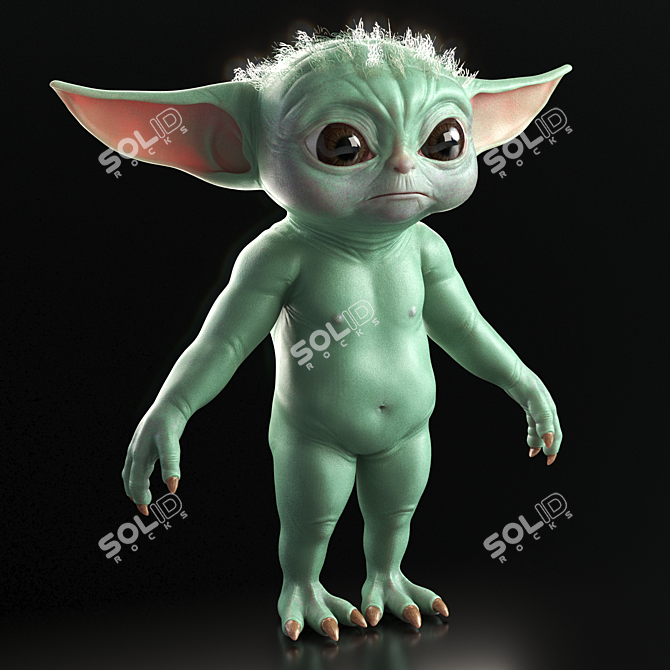 Star Wars Grogu Premium 3D Model 3D model image 3