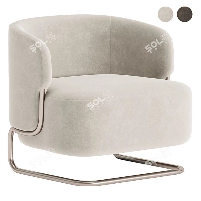 Modern Marabu Armchair Design 3D model image 1