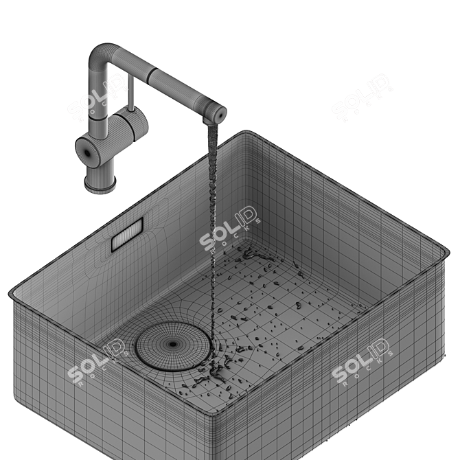 Mythos Myx Sink Bundle 3D model image 4