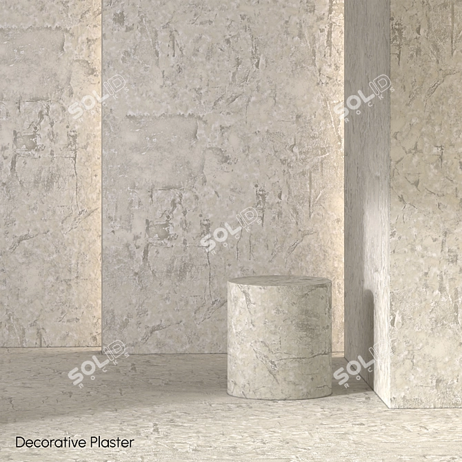 Ultimate Decorative Plaster Material Pack 3D model image 1