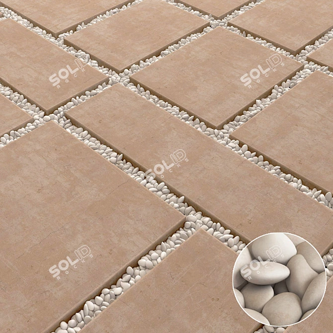 Versatile Paving Tile Collection 3D model image 1
