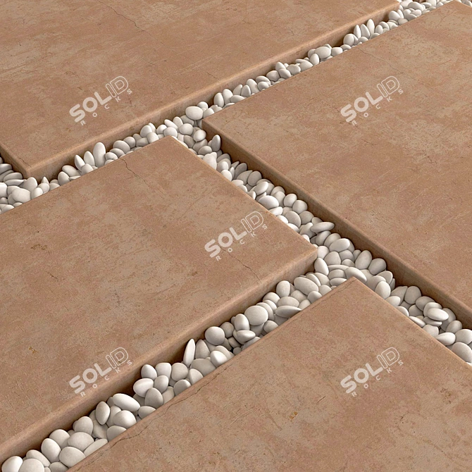 Versatile Paving Tile Collection 3D model image 2