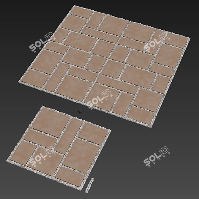 Versatile Paving Tile Collection 3D model image 6