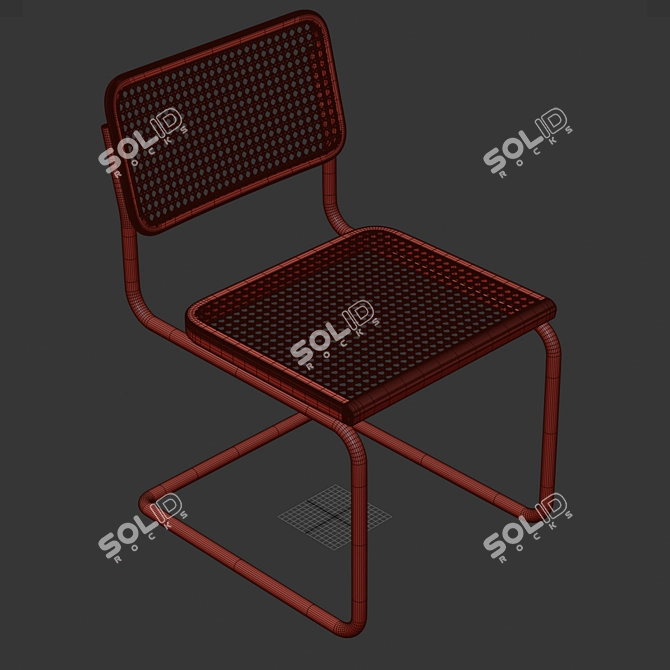 Bauhaus Chair in 3D Max 3D model image 6