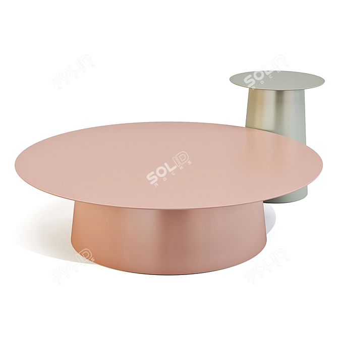 BluDot Circula Tables: Modern Elegance 3D model image 2