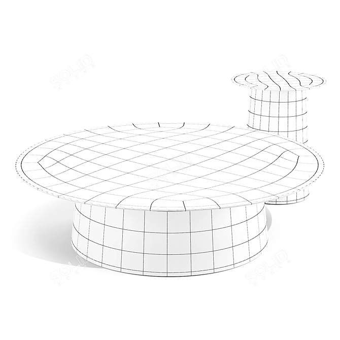 BluDot Circula Tables: Modern Elegance 3D model image 3