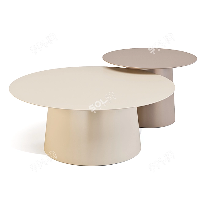 BluDot Circula Tables: Modern Elegance 3D model image 4