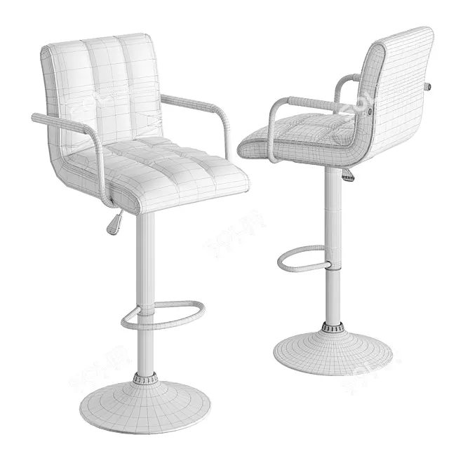 Kruger APM WX-2318C Bar Stool 3D model image 2