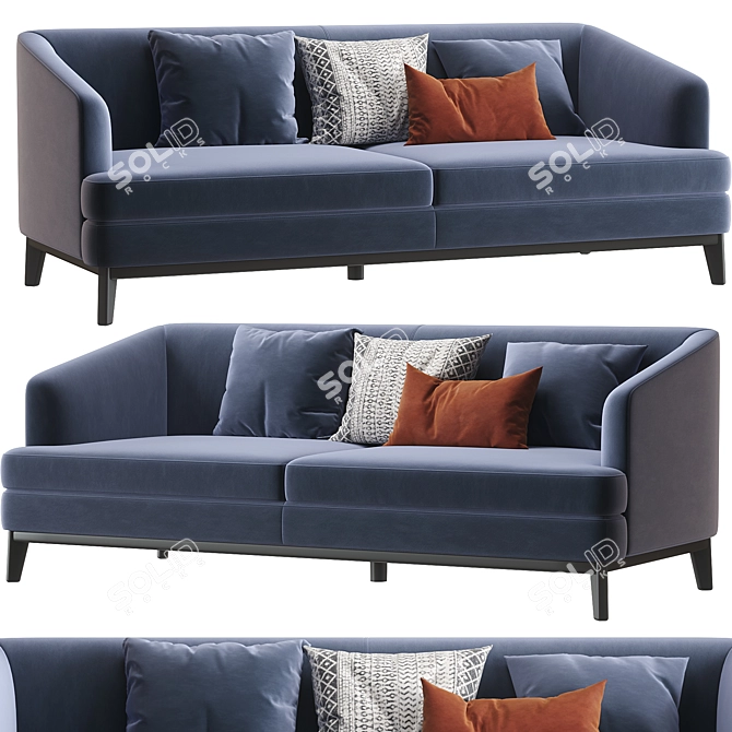 Monterey Modern Sofa Design 3D model image 1