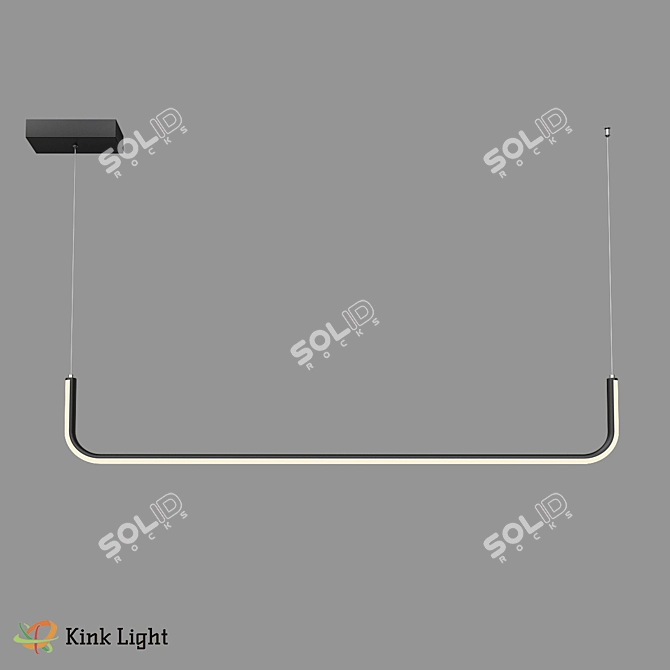 Modern LED Ceiling Light Fixture 3D model image 1