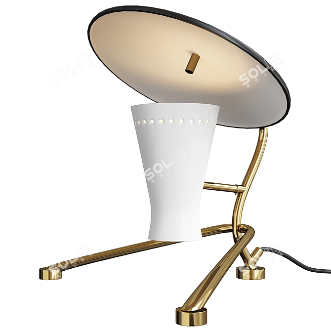 Modern Sleek Floor Lamp Design 3D model image 1